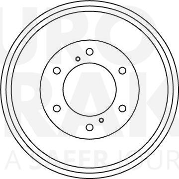 Eurobrake 5825262204 - Brake Drum car-mod.net