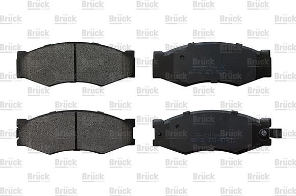 EURO ESPAÑA EE-7183D280 - Brake Pad Set, disc brake car-mod.net