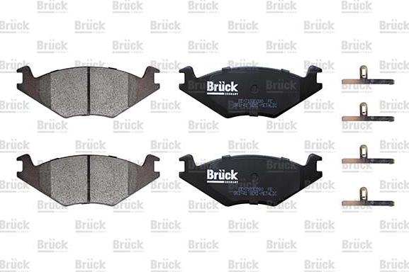 EURO ESPAÑA EE-7209D280 - Brake Pad Set, disc brake car-mod.net
