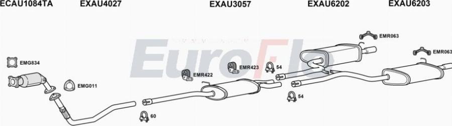 EuroFlo AUA420 5001A00 - Exhaust System car-mod.net