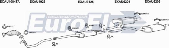 EuroFlo AUA420 5001B - Exhaust System car-mod.net