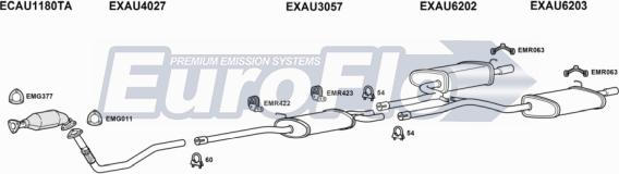 EuroFlo AUA420 5001C - Exhaust System car-mod.net