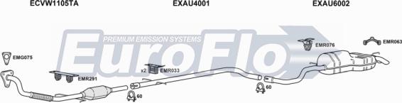 EuroFlo AUA319D 1004D - Exhaust System car-mod.net