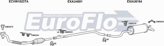 EuroFlo AUA319D 1004A - Exhaust System car-mod.net