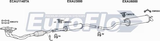 EuroFlo AUA316 1001G - Exhaust System car-mod.net