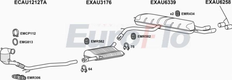EuroFlo AUA320 5006 - Exhaust System car-mod.net