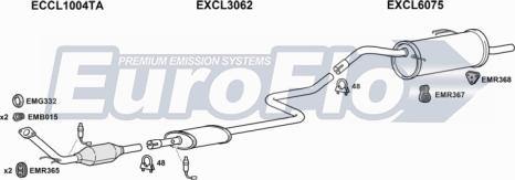 EuroFlo CLCOL11 1001A - Exhaust System car-mod.net
