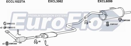 EuroFlo CLCOL11 1001C - Exhaust System car-mod.net