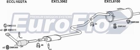 EuroFlo CLCOL11 1001E - Exhaust System car-mod.net