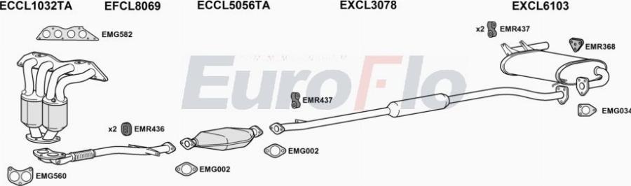 EuroFlo CLOUT24 3001A00 - Exhaust System car-mod.net