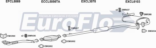 EuroFlo CLOUT24 3001A - Exhaust System car-mod.net