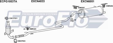 EuroFlo CNC214D 1001A - Exhaust System car-mod.net