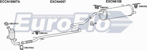 EuroFlo CNC214D 1001C - Exhaust System car-mod.net