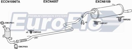 EuroFlo CNC214D 1001D - Exhaust System car-mod.net