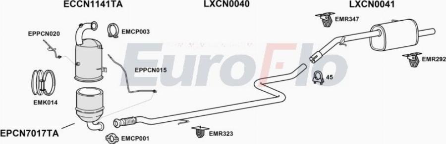 EuroFlo CNCEL16D 0204LHD - Exhaust System car-mod.net