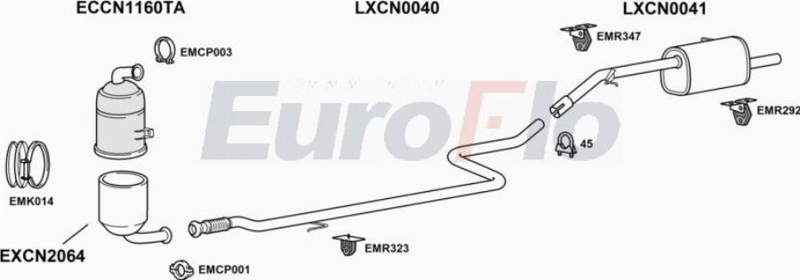 EuroFlo CNCEL16D 0202LHD - Exhaust System car-mod.net