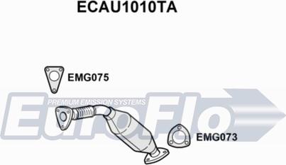 EuroFlo ECAU1010TA - Catalytic Converter car-mod.net