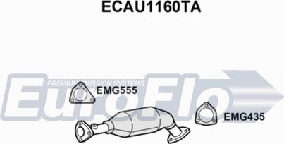 EuroFlo ECAU1160TA - Catalytic Converter car-mod.net