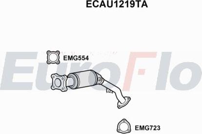 EuroFlo ECAU1219TA - Catalytic Converter car-mod.net