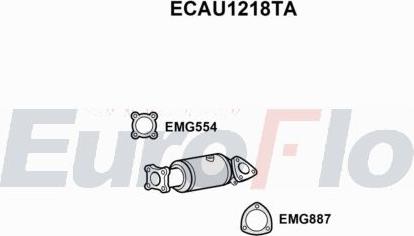 EuroFlo ECAU1218TA - Catalytic Converter car-mod.net
