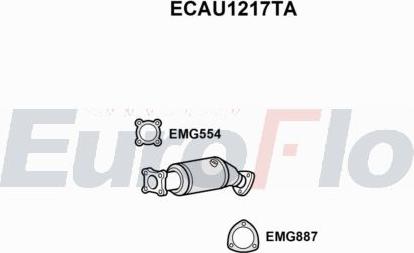 EuroFlo ECAU1217TA - Catalytic Converter car-mod.net