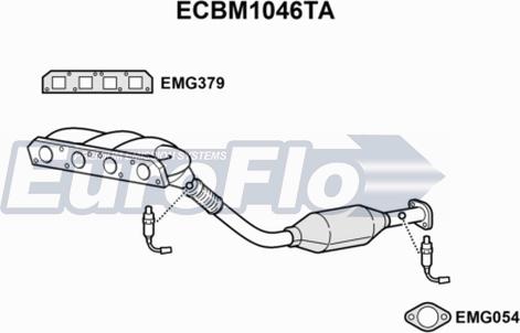 EuroFlo ECBM1046TA - Catalytic Converter car-mod.net