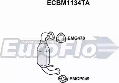 EuroFlo ECBM1134TA - Catalytic Converter car-mod.net