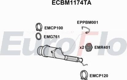 EuroFlo ECBM1174TA - Catalytic Converter car-mod.net