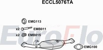 EuroFlo ECCL5076TA - Catalytic Converter car-mod.net