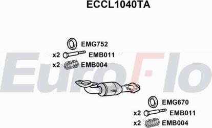 EuroFlo ECCL1040TA - Catalytic Converter car-mod.net