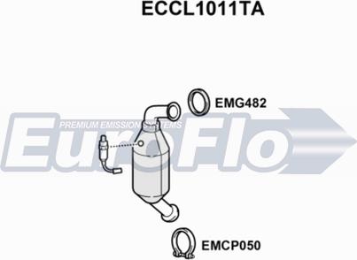 EuroFlo ECCL1011TA - Catalytic Converter car-mod.net