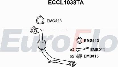 EuroFlo ECCL1038TA - Catalytic Converter car-mod.net
