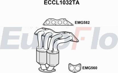EuroFlo ECCL1032TA - Catalytic Converter car-mod.net