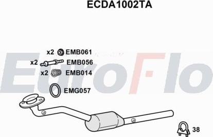 EuroFlo ECDA1002TA - Catalytic Converter car-mod.net