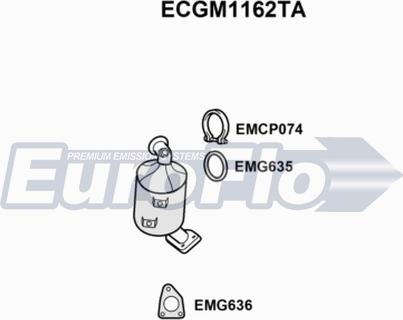 EuroFlo ECGM1162TA - Catalytic Converter car-mod.net