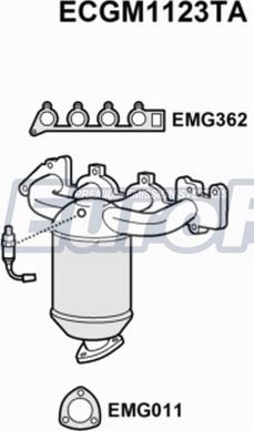EuroFlo ECGM1123TA - Catalytic Converter car-mod.net