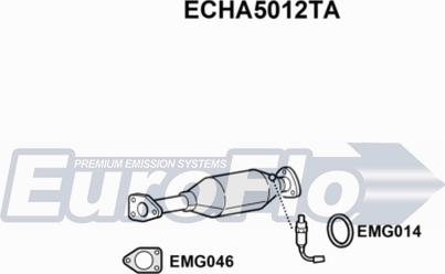 EuroFlo ECHA5012TA - Catalytic Converter car-mod.net