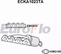 EuroFlo ECKA1023TA - Catalytic Converter car-mod.net