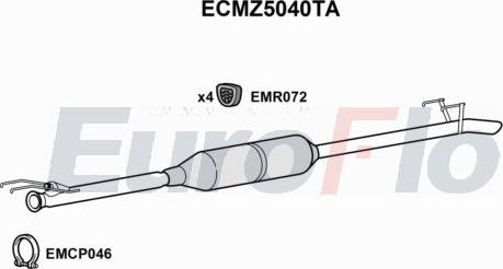 EuroFlo ECMZ5040TA - Catalytic Converter car-mod.net