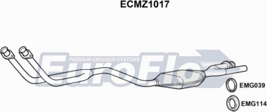 EuroFlo ECMZ1017 - Catalytic Converter car-mod.net