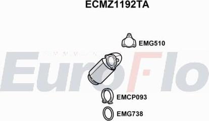 EuroFlo ECMZ1192TA - Catalytic Converter car-mod.net