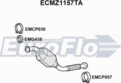 EuroFlo ECMZ1157TA - Catalytic Converter car-mod.net