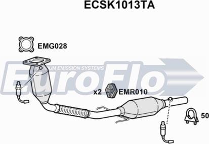 EuroFlo ECSK1013TA - Catalytic Converter car-mod.net