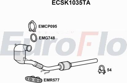 EuroFlo ECSK1035TA - Catalytic Converter car-mod.net