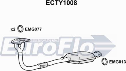 EuroFlo ECTY1008 - Catalytic Converter car-mod.net