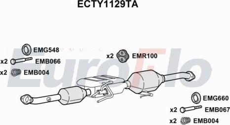 EuroFlo ECTY1129TA - Catalytic Converter car-mod.net