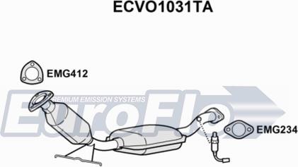 EuroFlo ECVO1031TA - Catalytic Converter car-mod.net