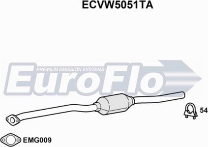 EuroFlo ECVW5051TA - Catalytic Converter car-mod.net