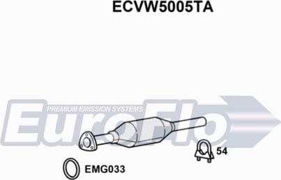 EuroFlo ECVW5005TA - Catalytic Converter car-mod.net