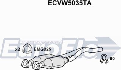 EuroFlo ECVW5035TA - Catalytic Converter car-mod.net